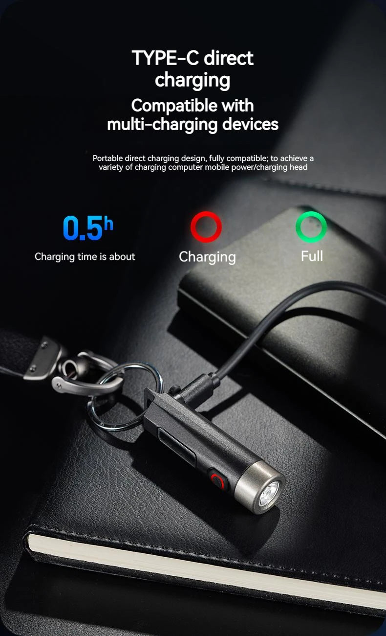 Philips Linterna LED Recargable Mini EDC SFL1121 | Llavero, Camping  500LM