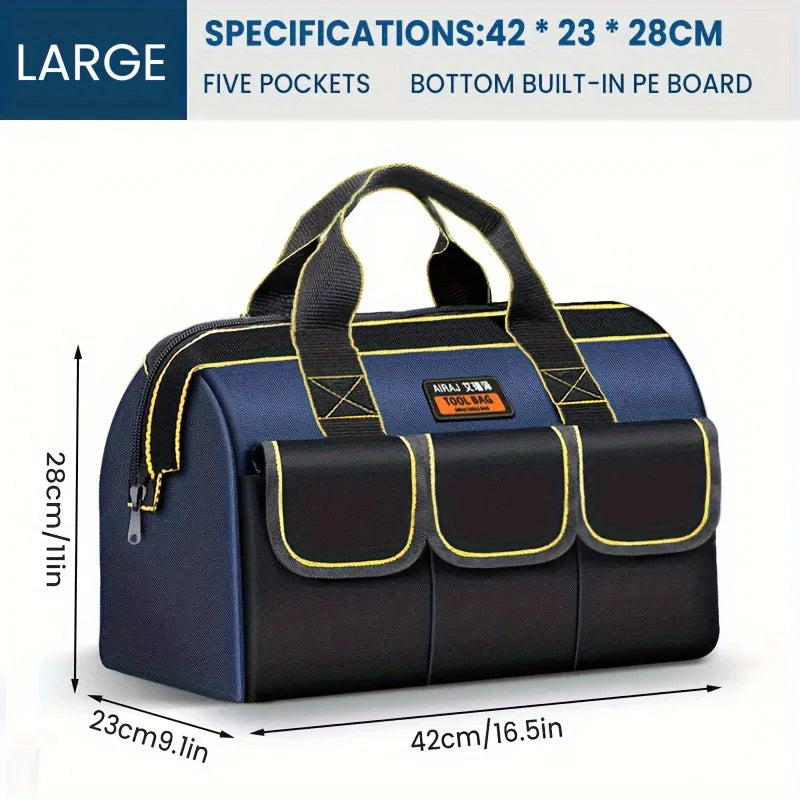 Bolsa de Herramientas AIRAJ 1680D Impermeable – Electricista, Alta Capacidad (13”–18”)