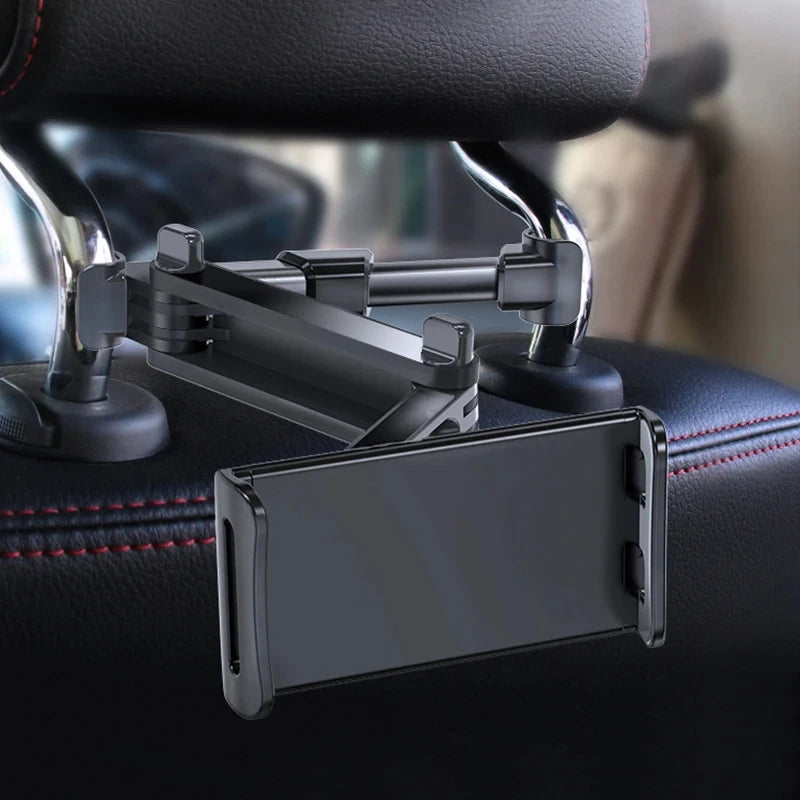 Soporte de Reposacabezas para Auto 360° Telescópico – Teléfono y Tablet 5″–12,9″