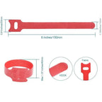 Tiras de Nylon Reutilizables para Cables 15×1 cm (Gancho y Bucle)