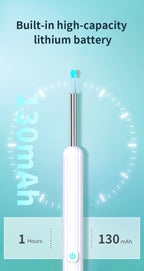 Limpiador de Oídos Inteligente 1296 P con Cámara y Wi-Fi – Earpick USB-C, 6 LED, Visualización en App