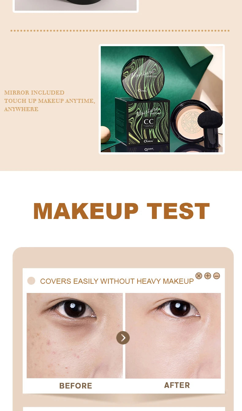 BB Cream Air Cushion Ocheal con Esponja Mushroom 20g