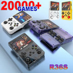 Consola Retro Portátil R36S 128GB | 3.5” IPS, 20 Emuladores, 15.000 Juegos, Batería 3200mAh