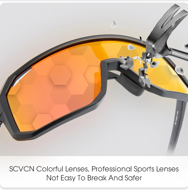 Gafas Lentes Ciclismo SCVCN S62 Fotocromáticas UV400 – Lentes PC y Montura TR90 Unisex