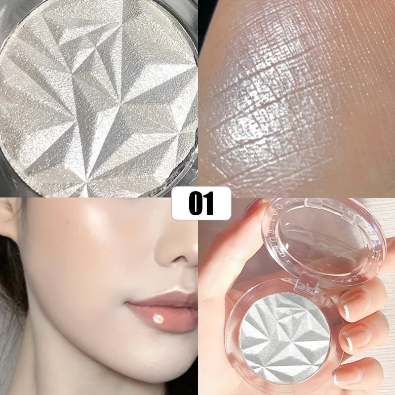 Paleta Iluminador en Polvo Diamante con Brillo para Maquillaje