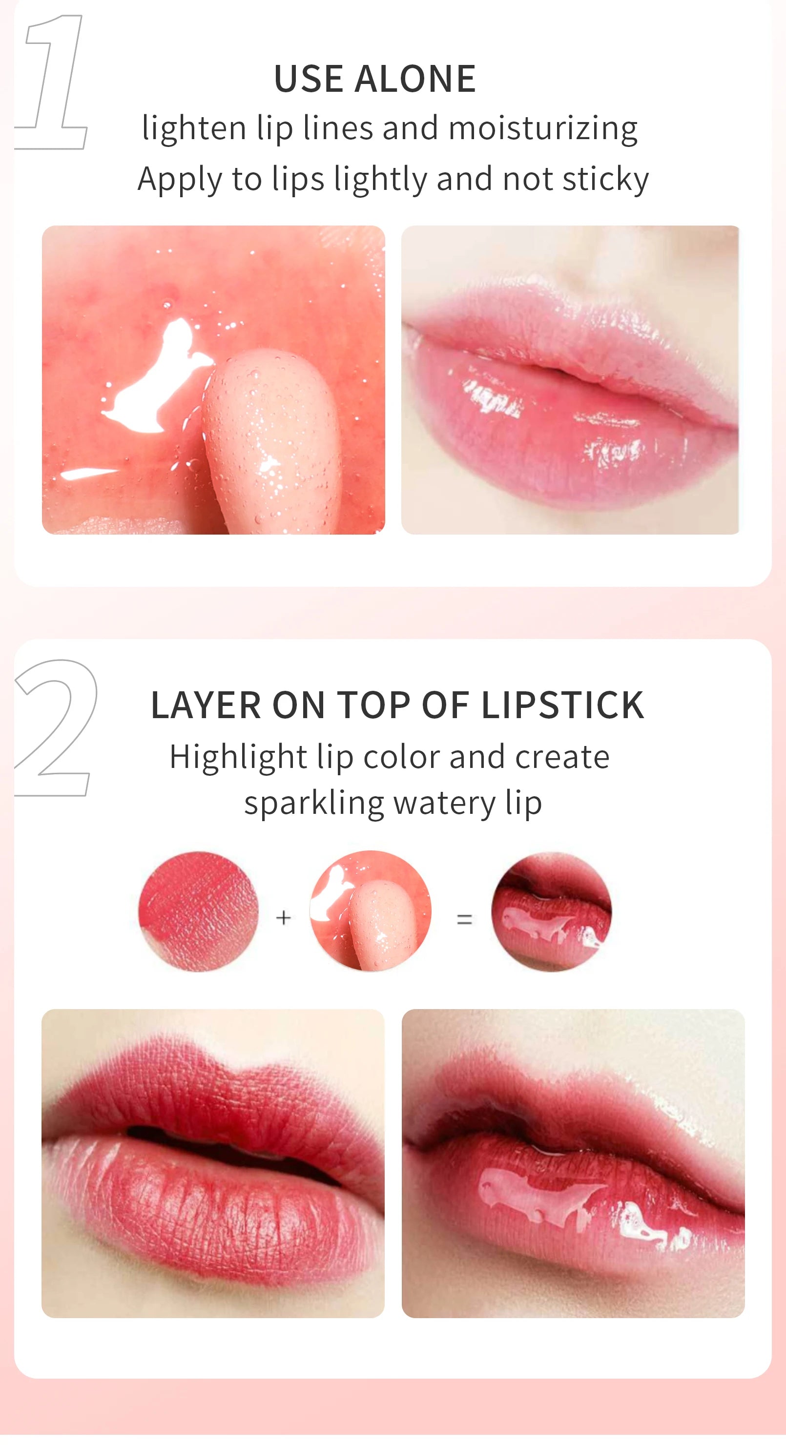 Aceite de Labios Crystal Jelly Hidratante con Efecto Plumping