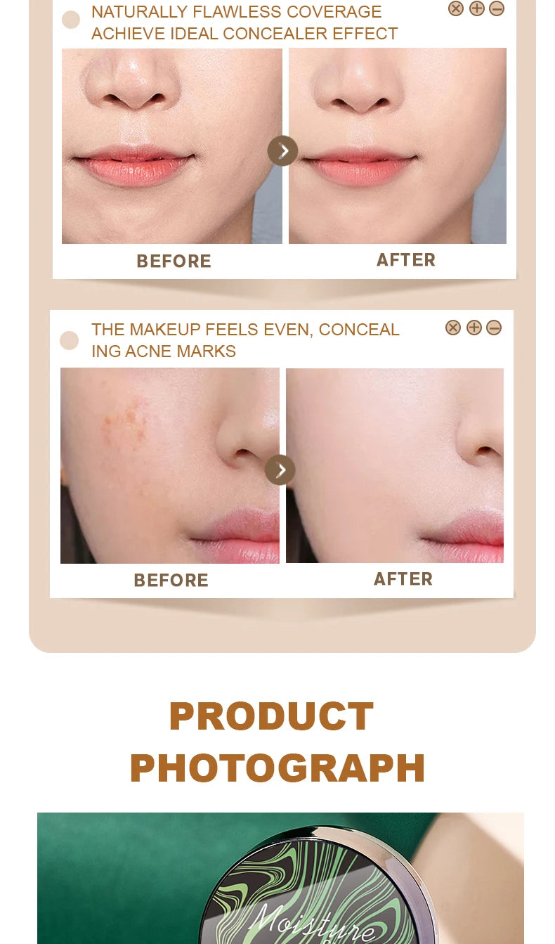 BB Cream Air Cushion Ocheal con Esponja Mushroom 20g