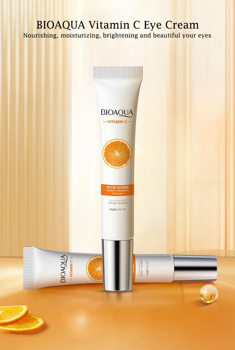 Crema Contorno de Ojos BIOAQUA con Vitamina C para Ojeras 20g