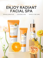 Set de Cuidado Facial LAIKOU: Crema, Serum y Contorno de Ojos