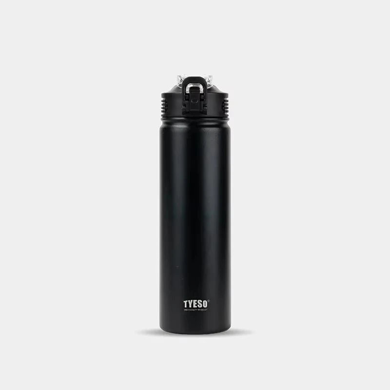 Botella Térmica Acero Inoxidable 304 (600/750 ml) con Pajita – Termo Deportivo de Doble Pared