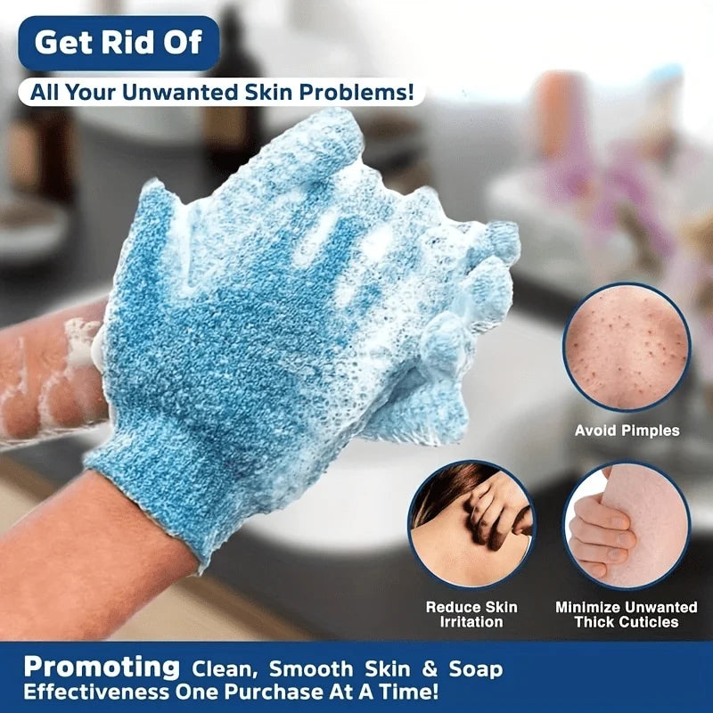 Guantes Exfoliantes para Ducha y Baño | Pack 1 a 10 Unidades