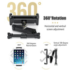 Soporte de Reposacabezas para Auto 360° Telescópico – Teléfono y Tablet 5″–12,9″