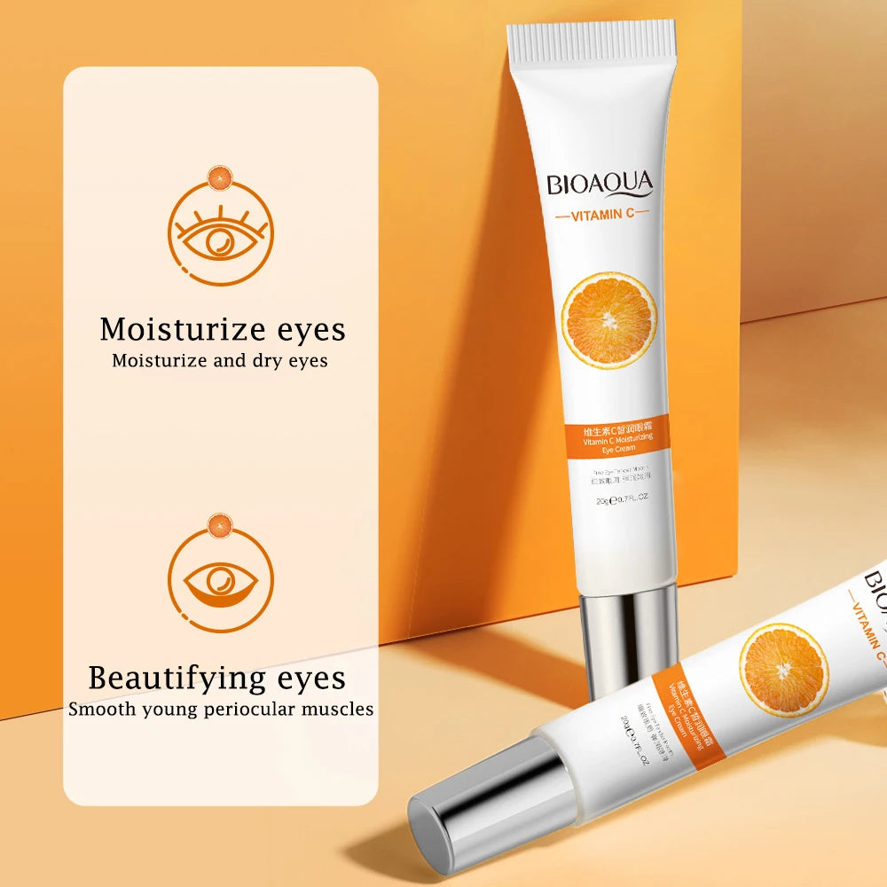 Crema Contorno de Ojos BIOAQUA con Vitamina C para Ojeras 20g