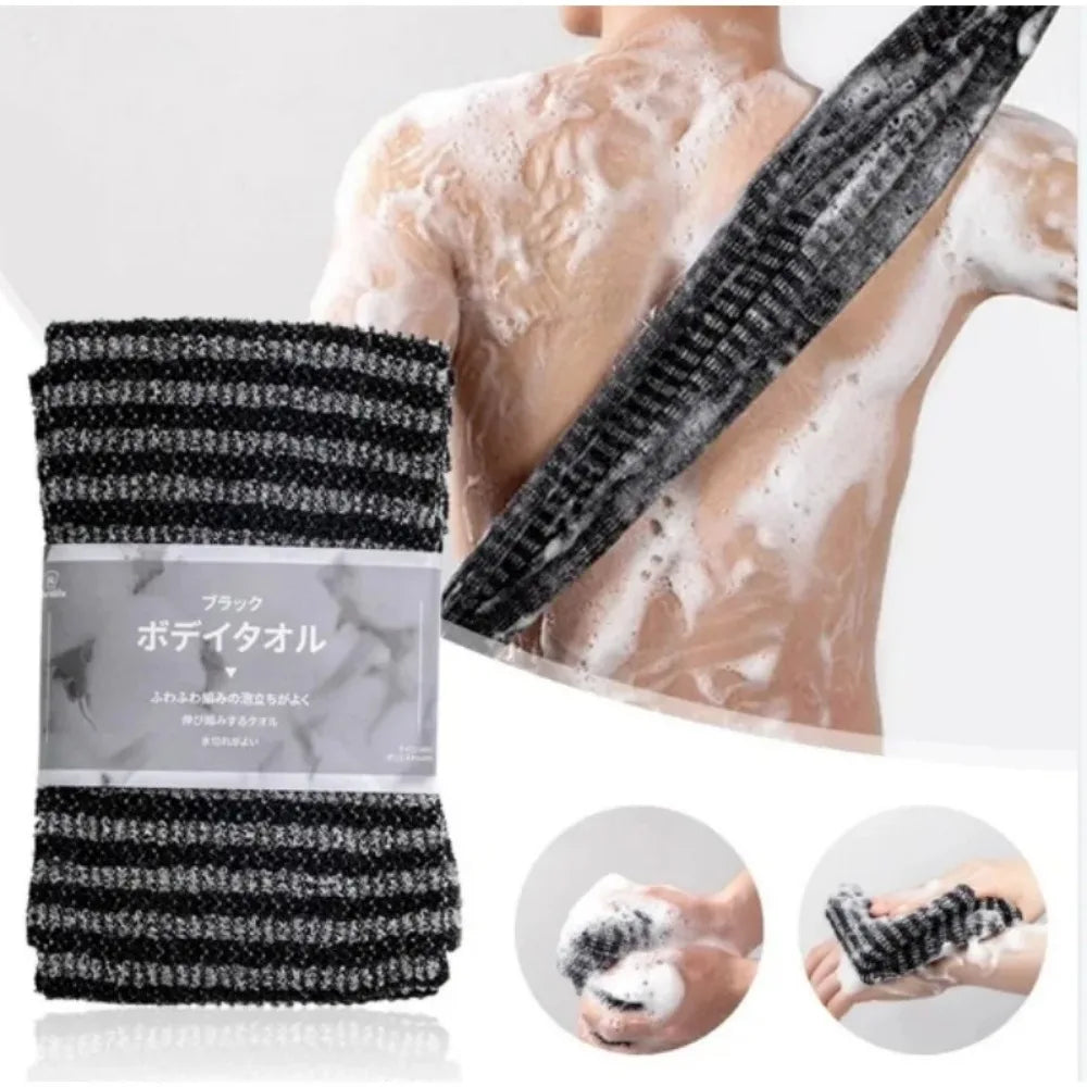 Toalla Exfoliante Japonesa de Baño Nylon 24x100 cm