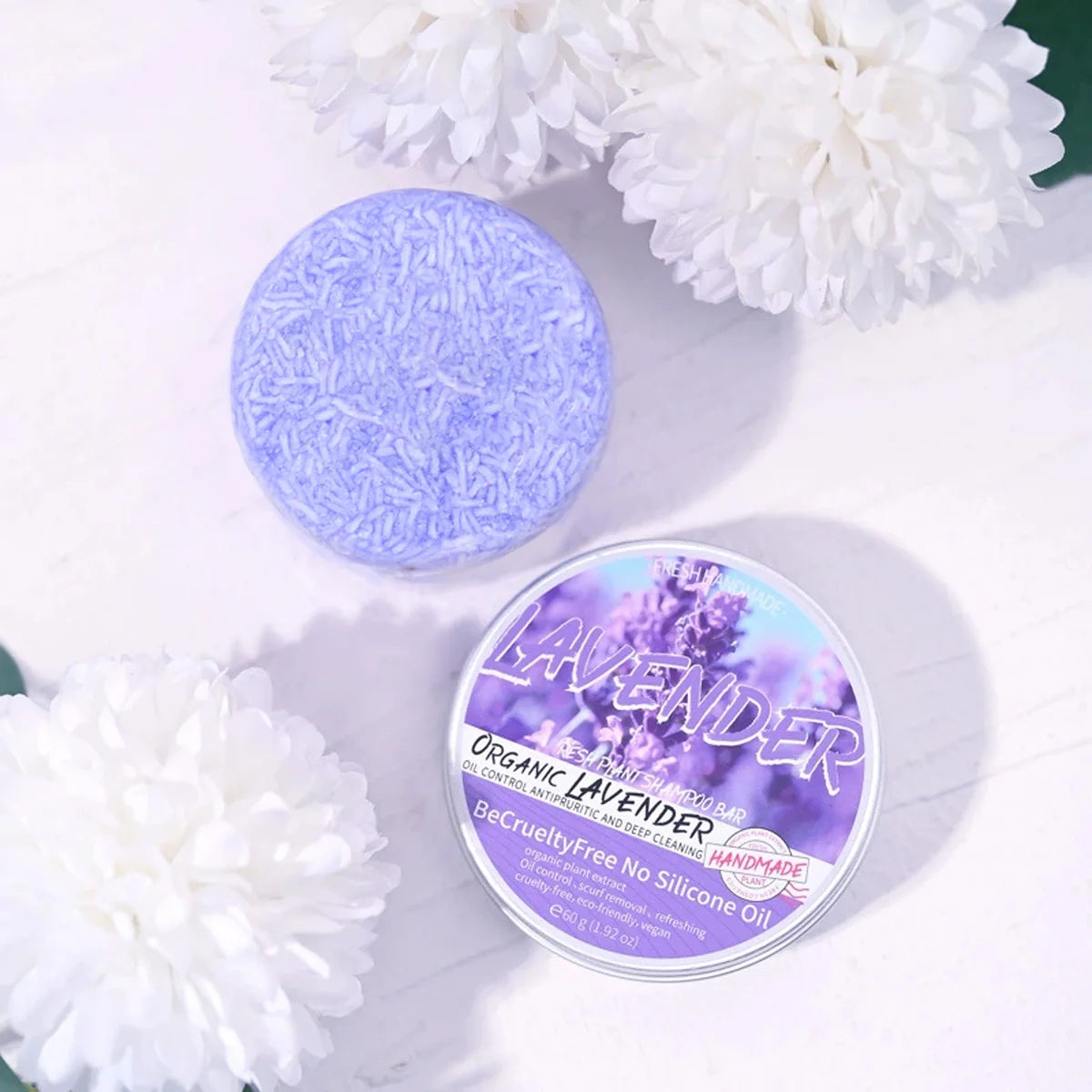 Jabón champú de lavanda | Control de grasa y frescura natural