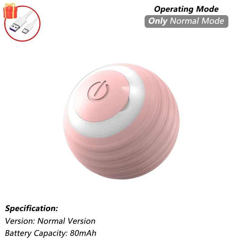 Pelota Interactiva Inteligente para Gatos | Juguete Automático Recargable con Cola y Sensores