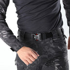Cinturón Táctico de Nylon con Hebilla Plástica “Orejas Rojas” – Militar, Entrenamiento y Outdoor