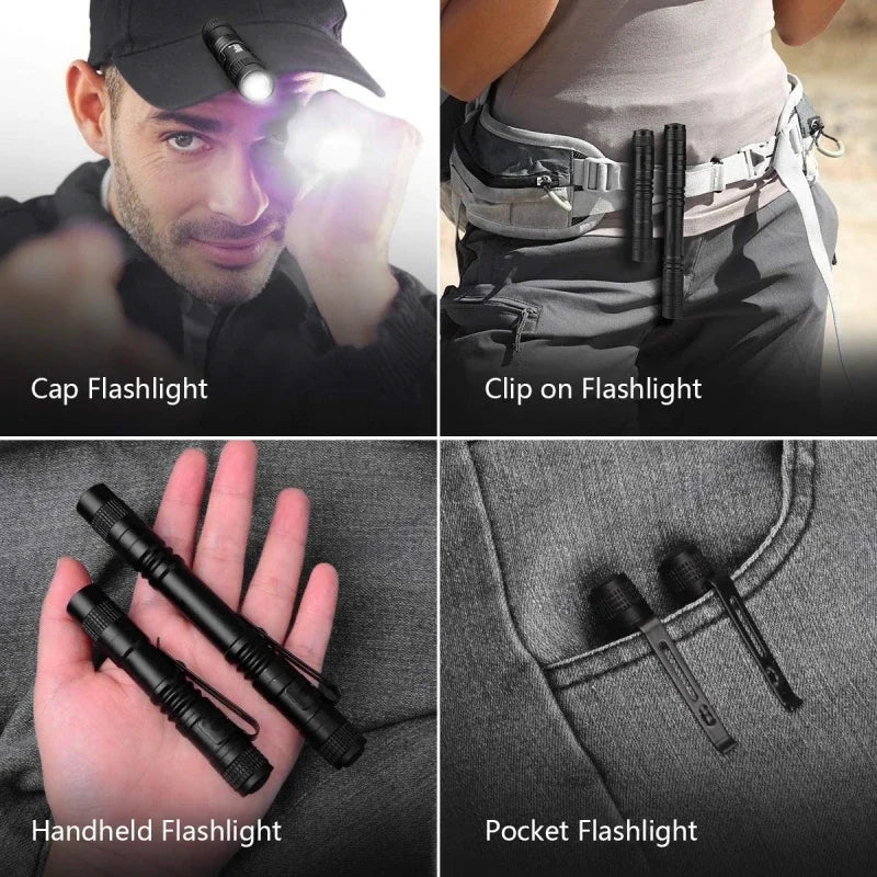 Mini Linterna LED Portátil Tipo Bolígrafo | ESMARTER Ultra Brillante 300LM Impermeable