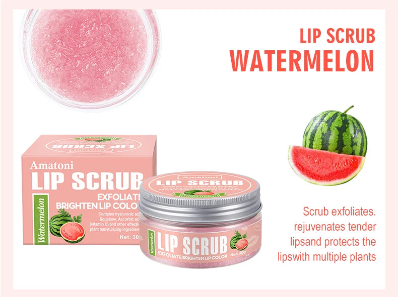 Exfoliante Labial Lip Scrub 30g Frutas Hidratante