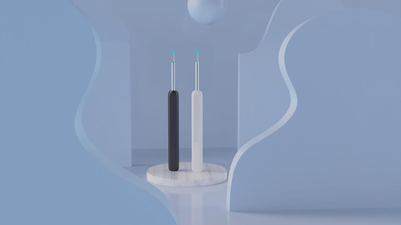 Limpiador de Oídos Inteligente 1296 P con Cámara y Wi-Fi – Earpick USB-C, 6 LED, Visualización en App